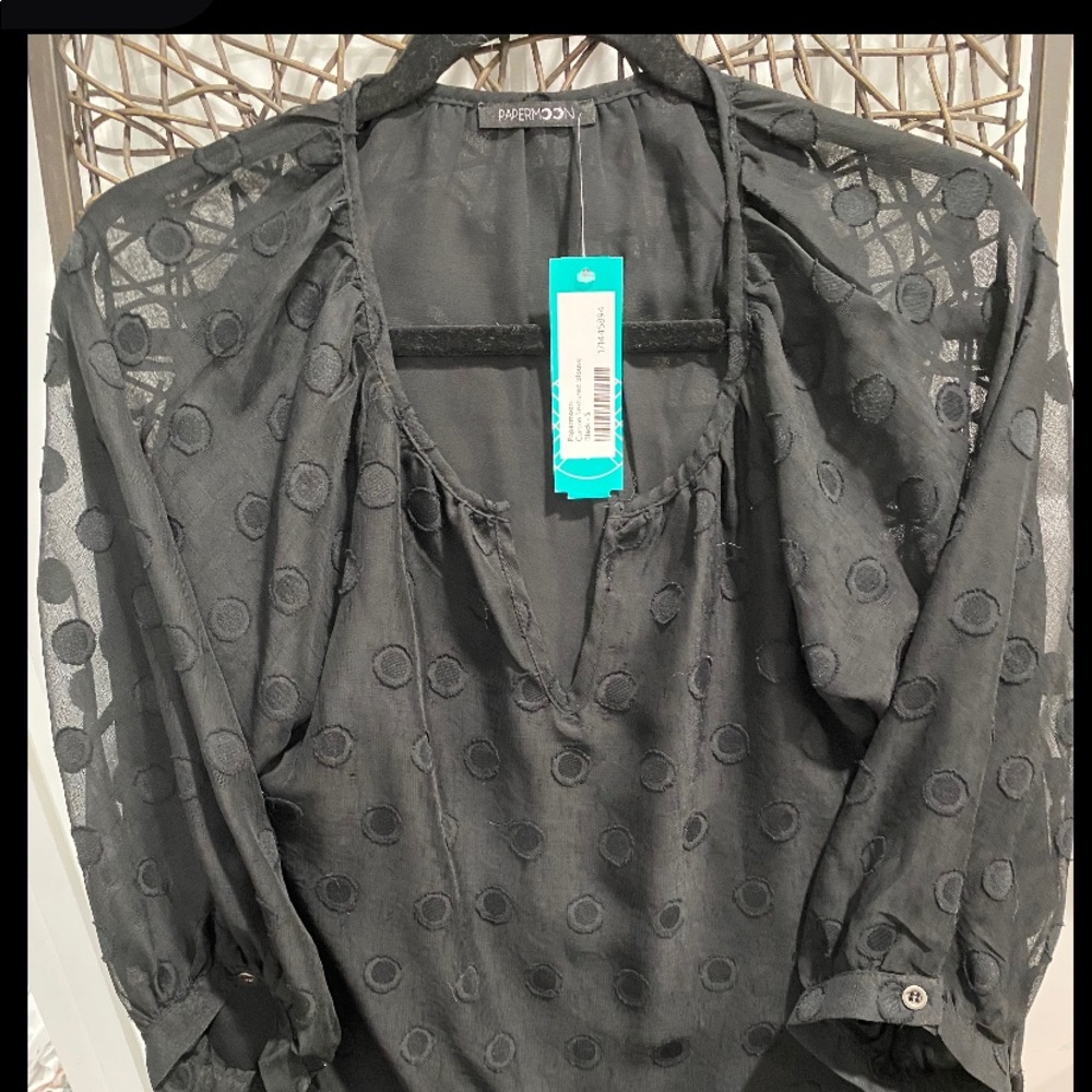 Brand new paper moon sheer top